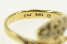 Load image into Gallery viewer, 14K Pave Leopard Jaguar Sapphire CZ Wrap Ring Yellow Gold