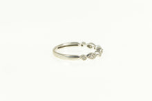 Load image into Gallery viewer, 14K Ornate Diamond Stackable Wedding Band Ring White Gold