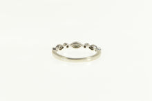 Load image into Gallery viewer, 14K Ornate Diamond Stackable Wedding Band Ring White Gold