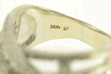 Load image into Gallery viewer, 14K 0.75 Ctw Pave Diamond Layered Criss Cross Ring White Gold