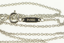 Load image into Gallery viewer, Platinum Tiffany &amp; Co. 1.20 Ctw Tanzanite Diamond Chain Necklace 16&quot;