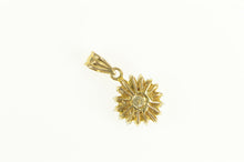Load image into Gallery viewer, 14K 0.50 Ctw Round Diamond Halo Cluster Pendant Yellow Gold