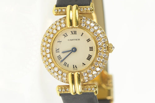 Cartier Colisee Diamond Pave Ref 881092 Women's Watch