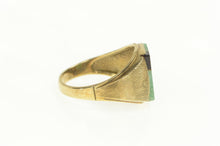 Load image into Gallery viewer, 10K Aventurine Tiger&#39;s Eye Squared Inlay Men&#39;s Ring Yellow Gold