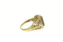 Load image into Gallery viewer, 14K Art Deco Filigree Diamond Accent Setting Ring Yellow Gold