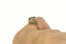Load image into Gallery viewer, 14K Art Deco Filigree Diamond Accent Setting Ring Yellow Gold