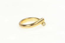 Load image into Gallery viewer, 18K Diamond Two Stone Open Bypass Statement Ring Yellow Gold