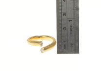 Load image into Gallery viewer, 18K Diamond Two Stone Open Bypass Statement Ring Yellow Gold