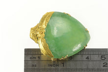 Load image into Gallery viewer, 22K Victorian Ornate Floral Jade Heart Planchette Pin/Brooch Yellow Gold