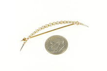 Load image into Gallery viewer, 14K Victorian Seed Pearl Crescent Moon Classic Pin/Brooch Yellow Gold