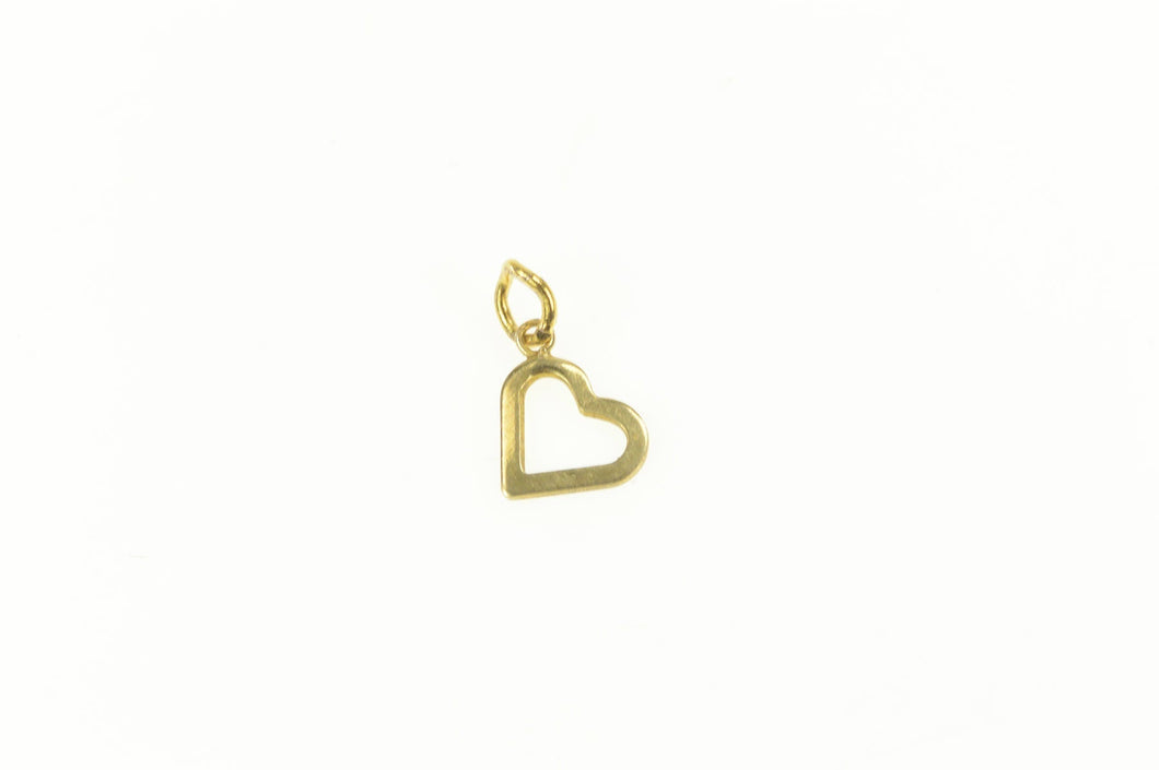 14K Cute Heart Love Symbol Charm/Pendant Yellow Gold