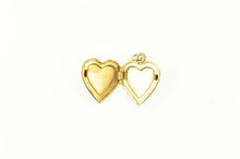 Load image into Gallery viewer, 14K Classic Heart Photo Picture Locket Pendant Yellow Gold