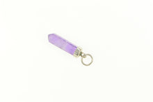 Load image into Gallery viewer, Sterling Silver Amethyst Point Crystal Cute Charm/Pendant