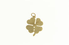 Load image into Gallery viewer, 14K Grooved Shamrock Clover Good Luck Charm/Pendant Yellow Gold