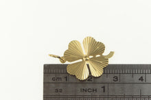 Load image into Gallery viewer, 14K Grooved Shamrock Clover Good Luck Charm/Pendant Yellow Gold