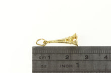 Load image into Gallery viewer, 14K 3D Eiffel Tower Paris France Souvenir Charm/Pendant Yellow Gold