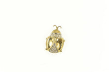 Load image into Gallery viewer, 10K Diamond Inset Lady Bug Good Luck Symbol Charm/Pendant Yellow Gold