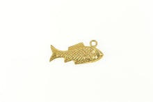 Load image into Gallery viewer, 14K 3D Fish Good Luck Abundance Symbol Charm/Pendant Yellow Gold