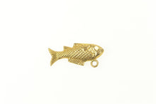 Load image into Gallery viewer, 14K 3D Fish Good Luck Abundance Symbol Charm/Pendant Yellow Gold
