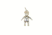 Load image into Gallery viewer, Sterling Silver Articulated 3D Teddy Bear Stuffed Animal Charm/Pendant