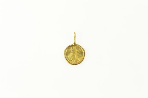 18K Mini 1902 Gold Eagle Tribute Coin Cute Tiny Charm/Pendant Yellow Gold