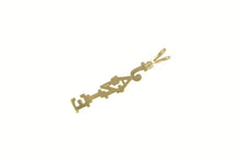 Load image into Gallery viewer, 14K Janie Diamond Accent Name Cut Out Pendant Yellow Gold