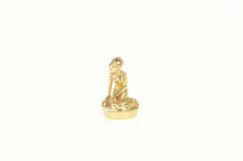 Load image into Gallery viewer, 14K Little Mermaid Denmark Landmark Souvenir Charm/Pendant Yellow Gold