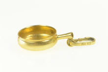 Load image into Gallery viewer, 18K 3D Sauce Pan Cook Ware Chef Kitchen Charm/Pendant Yellow Gold
