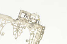 Load image into Gallery viewer, 14K Art Deco Filigree 26.8x19.6mm Frame Pendant White Gold