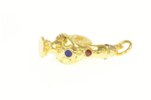 Load image into Gallery viewer, 14K 3D Ornate Filigree Rooster Enamel Chicken Charm/Pendant Yellow Gold