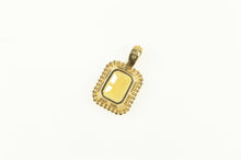 Load image into Gallery viewer, 14K Emerald Cut Citrine Solitaire Classic Statement Pendant Yellow Gold