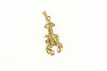 Load image into Gallery viewer, 14K 3D Articulated Lobster Animal Charm/Pendant Yellow Gold