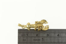 Load image into Gallery viewer, 14K 3D Articulated Lobster Animal Charm/Pendant Yellow Gold