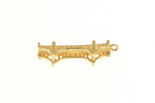 Load image into Gallery viewer, 14K 3D Golden Gate Bridge San Francisco Charm/Pendant Yellow Gold