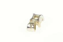 Load image into Gallery viewer, 14K 1/3 Ct Princess Cut Diamond Solitaire Pendant White Gold