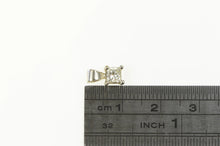 Load image into Gallery viewer, 14K 1/3 Ct Princess Cut Diamond Solitaire Pendant White Gold