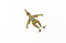 Load image into Gallery viewer, Gold Filled Victorian Articulated Enamel Ornate Marionette Charm/Pendant