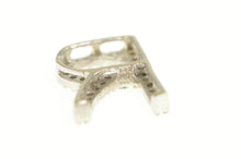 Load image into Gallery viewer, 10K Diamond Encrusted R Monogram Initial Letter Pendant White Gold