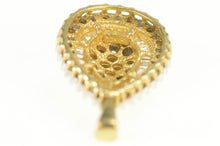 Load image into Gallery viewer, 10K 1.00 Ctw Diamond Tear Drop Cluster Pendant Yellow Gold