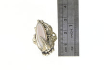 Load image into Gallery viewer, Sterling Silver Native American Mother of Pearl Feather Leaf Ring