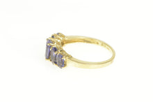 Load image into Gallery viewer, 10K Five Stone Tanzanite Graduated Statement Ring Yellow Gold