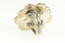 Load image into Gallery viewer, Sterling Silver Navajo Ornate Turquoise Native American Ring
