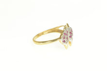 Load image into Gallery viewer, 14K Pave Ruby Encrusted Dolphin Statement Ring Yellow Gold