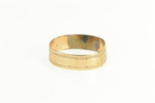 Load image into Gallery viewer, Gold Filled Victorian Dot Pattern Ornate Wedding Band Ring