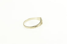 Load image into Gallery viewer, 14K Art Deco Diamond Inset Child&#39;s Baby Ring White Gold