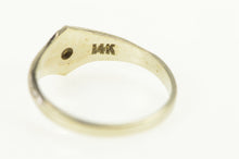 Load image into Gallery viewer, 14K Art Deco Diamond Inset Child&#39;s Baby Ring White Gold