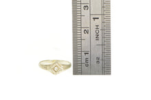 Load image into Gallery viewer, 14K Art Deco Diamond Inset Child&#39;s Baby Ring White Gold
