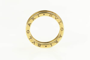 18K Bvlgari B.zero1 Designer Statement Band Ring Yellow Gold
