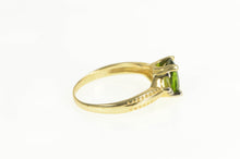Load image into Gallery viewer, 14K Oval Tsavorite Peridot Ornate Statement Ring Yellow Gold