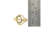 Load image into Gallery viewer, 14K Diamond Abstract Ornate Geometric Statement Ring Yellow Gold